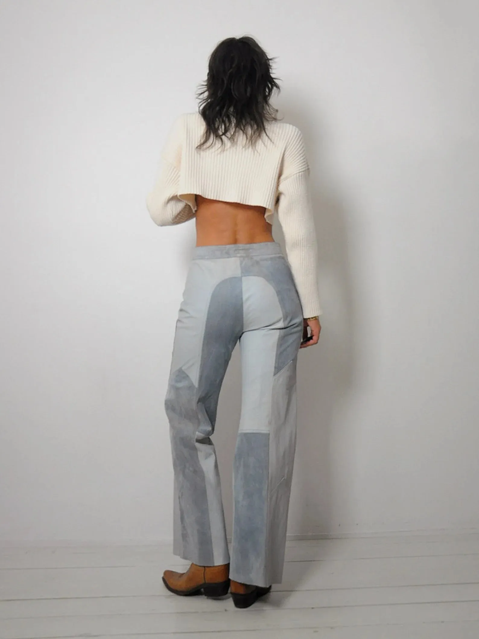 1960's OOAK Patchwork Suede Flares