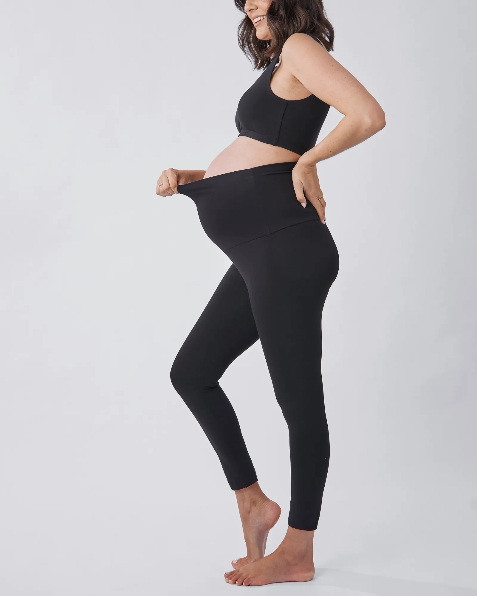 2-pack Maternity Basic Black Cotton Legging