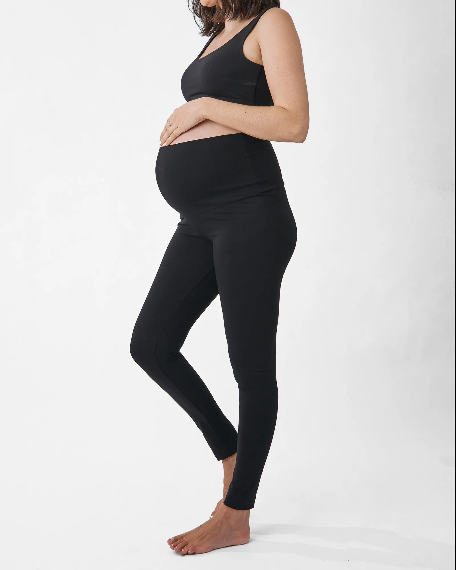 2-pack Maternity Basic Black Cotton Legging