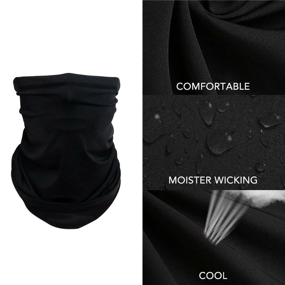 4pcs Sun UV Protection Face Protector Breathable Neck Gaiter Windproof Sport Scarf for Motorcycling Fishing Hiking Cycling Mountainerering