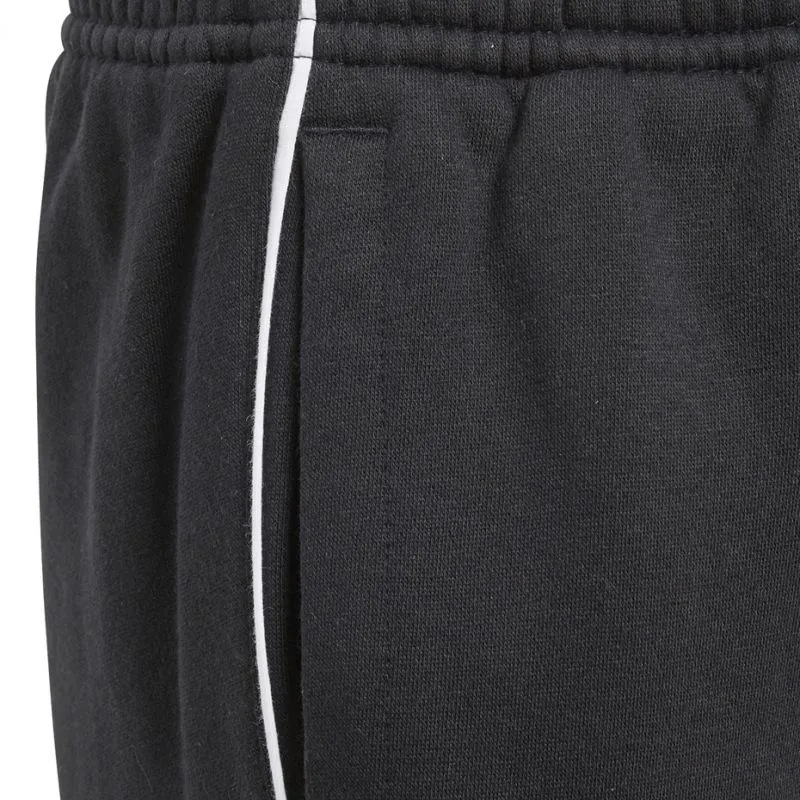 Adidas Core 18 Youth Sweatpants - Cozy Black Comfort with Tapered Fit and Drawstring Waist