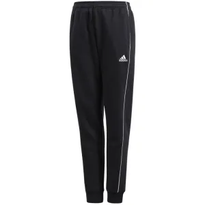 Adidas Core 18 Youth Sweatpants - Cozy Black Comfort with Tapered Fit and Drawstring Waist