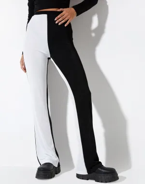 Anson Trouser in Crepe Black and White