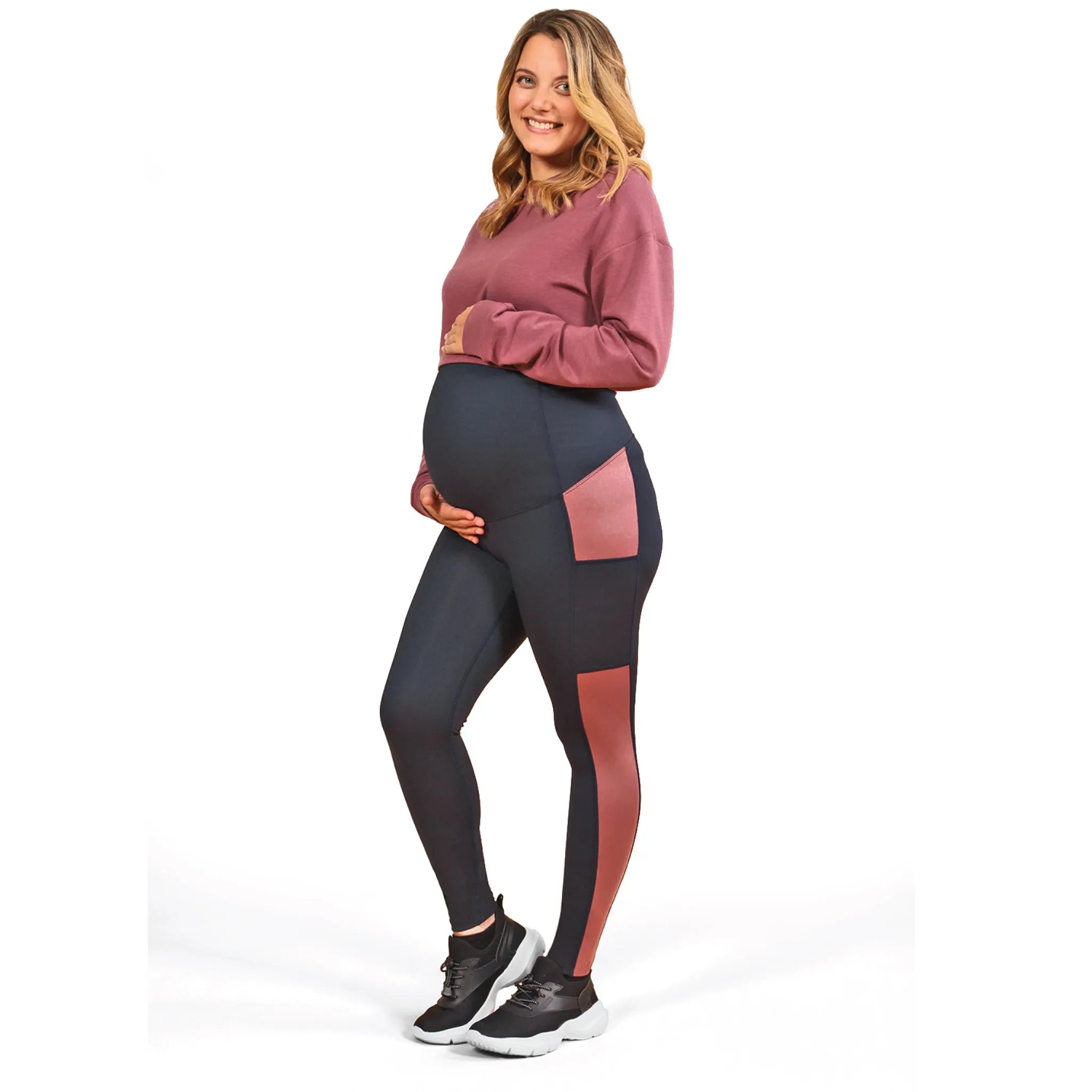 ATHENA ACTIVE Ankle length legging with fold over panel