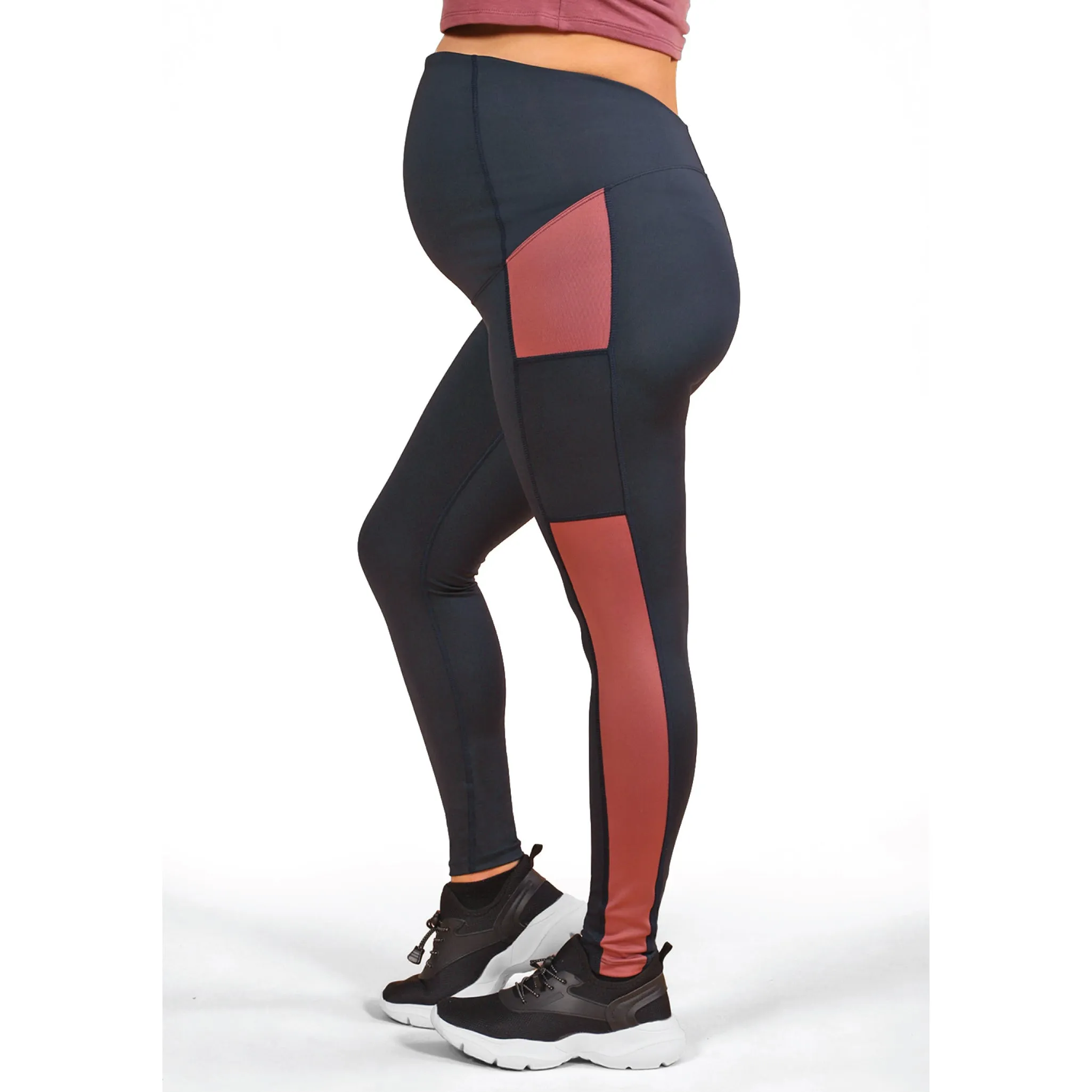 ATHENA ACTIVE Ankle length legging with fold over panel