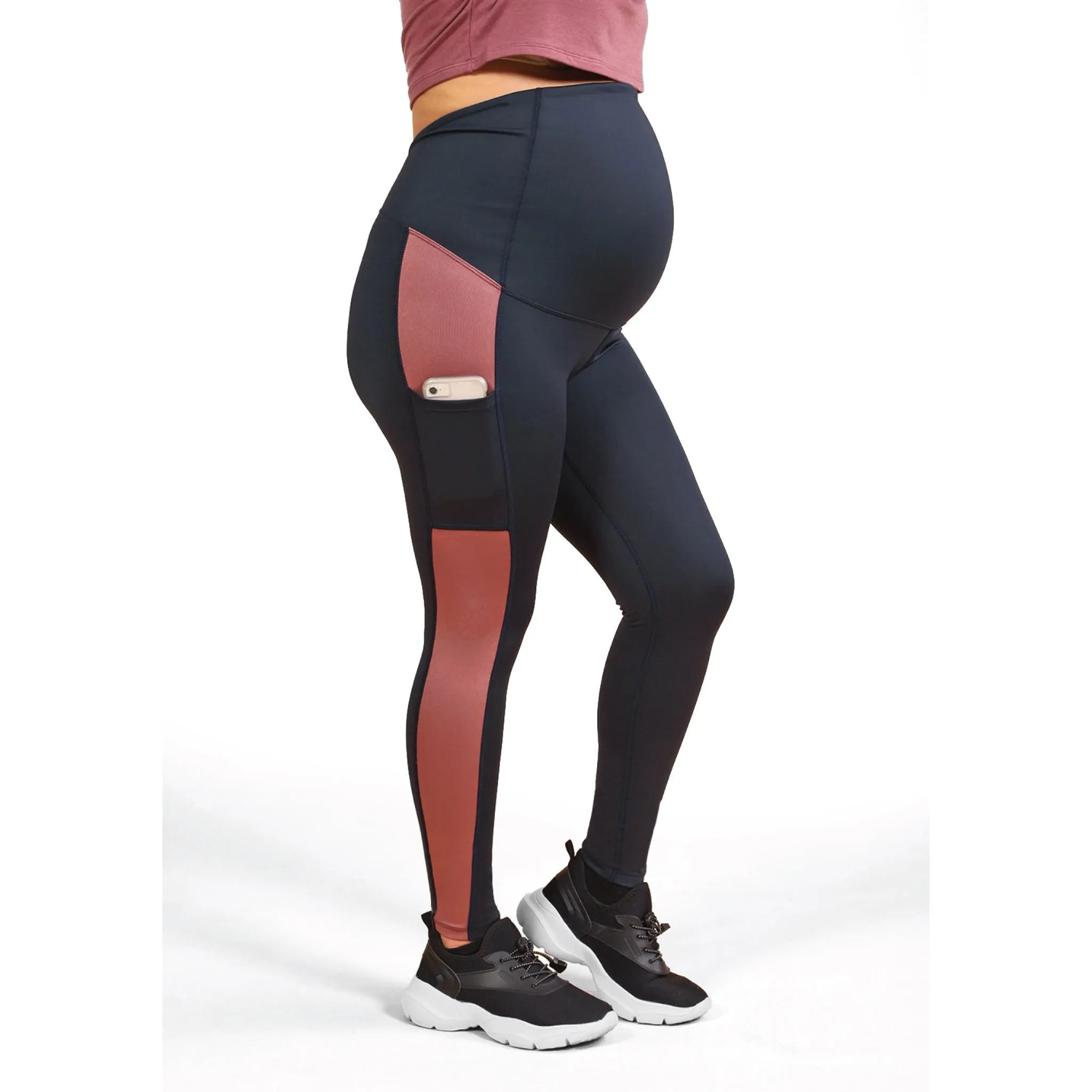 ATHENA ACTIVE Ankle length legging with fold over panel