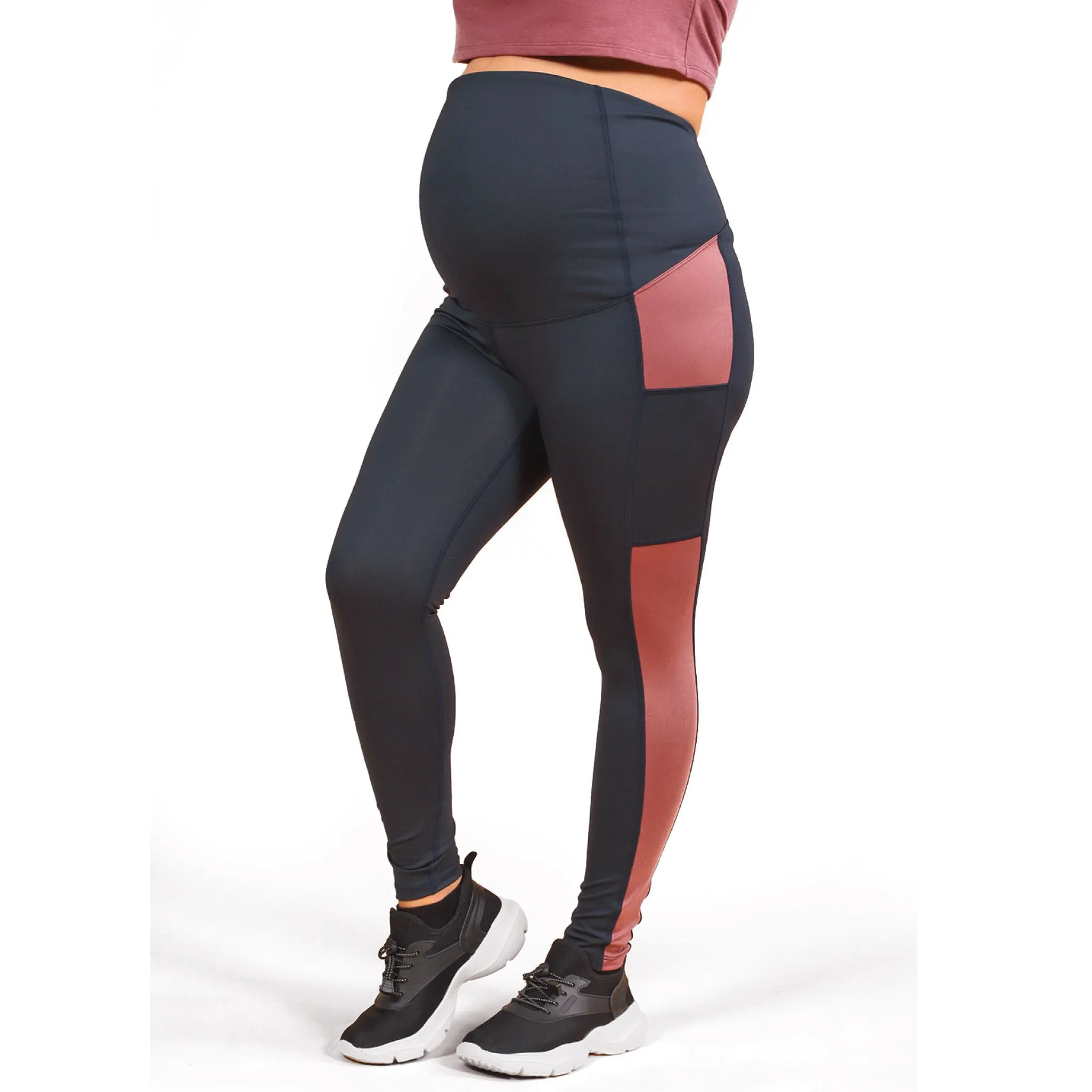 ATHENA ACTIVE Ankle length legging with fold over panel