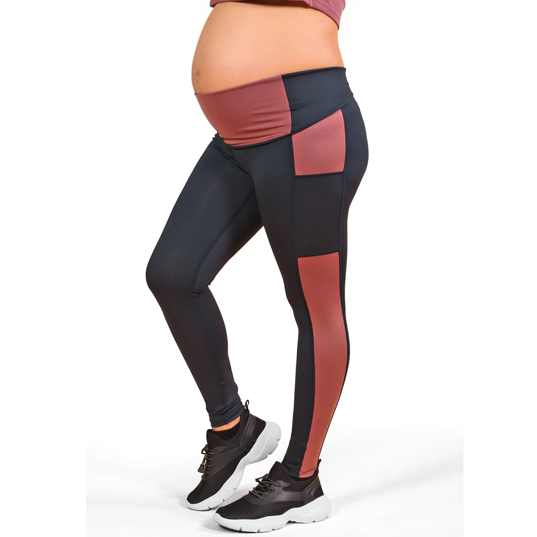 ATHENA ACTIVE Ankle length legging with fold over panel