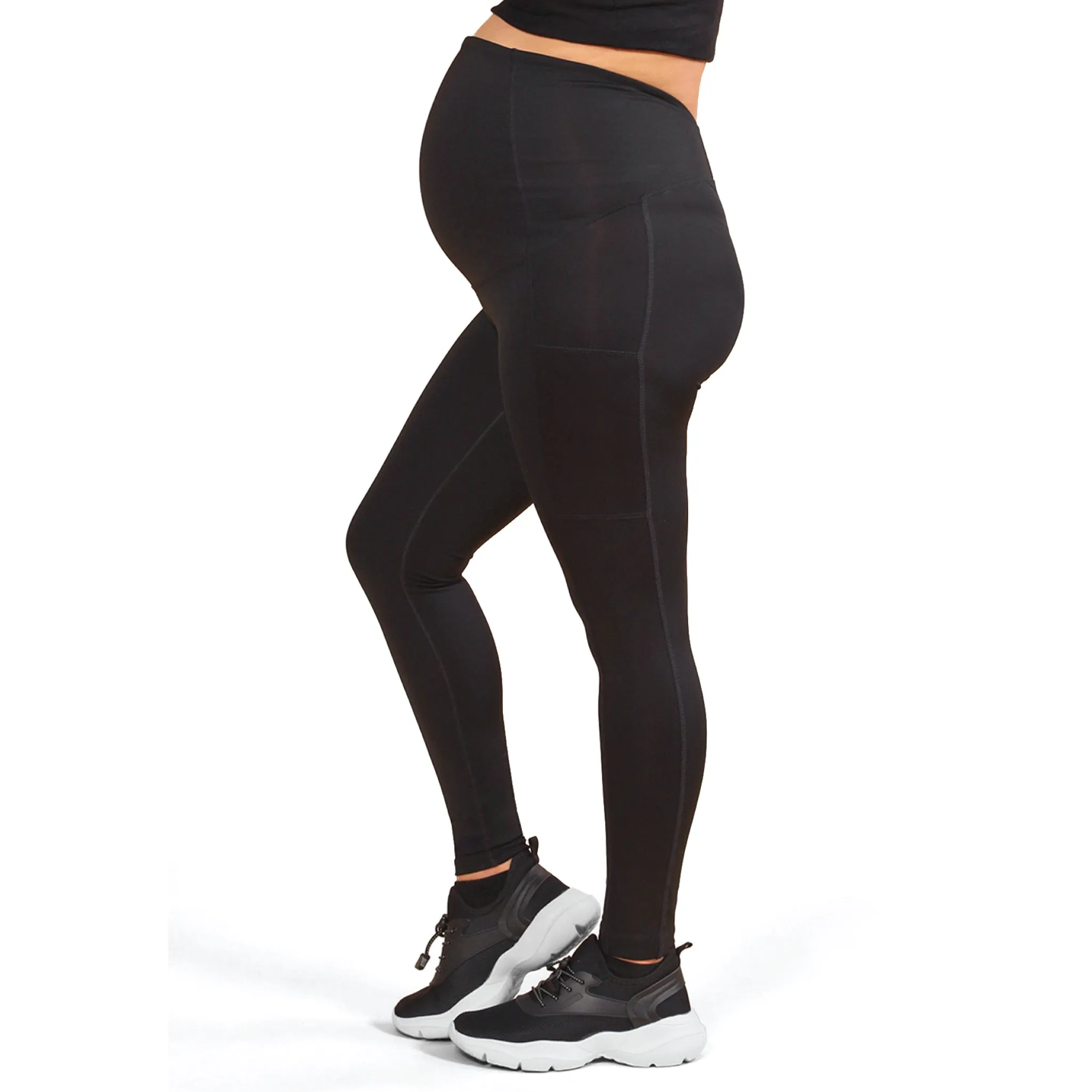 ATHENA Ankle length legging with fold over panel