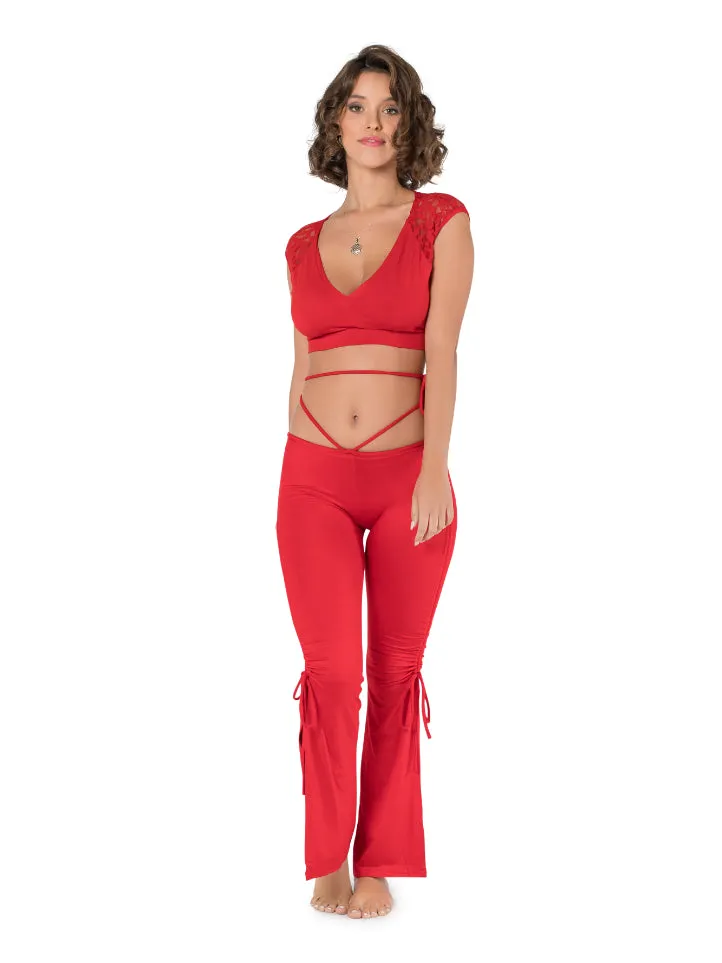 BELL BOTTOM FLARE BELLY DANCE LEGGINGS