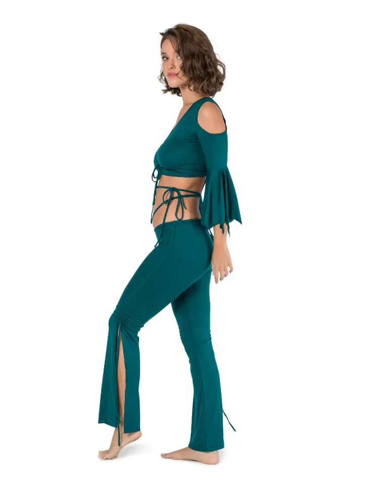 BELL BOTTOM FLARE BELLY DANCE LEGGINGS