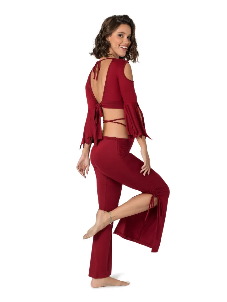 BELL BOTTOM FLARE BELLY DANCE LEGGINGS