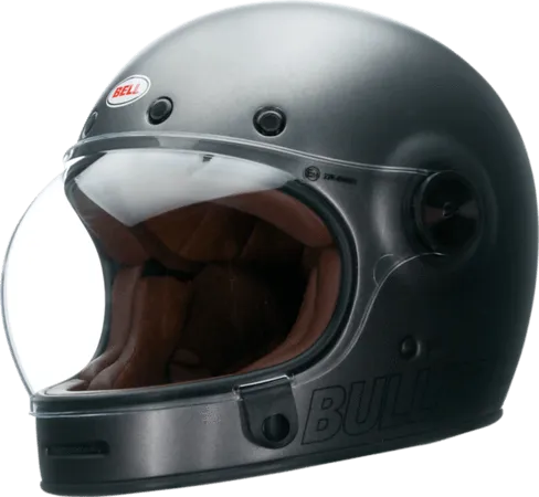 Bell Bullitt Retro Matte Metallic Titanium Full Face Helmet