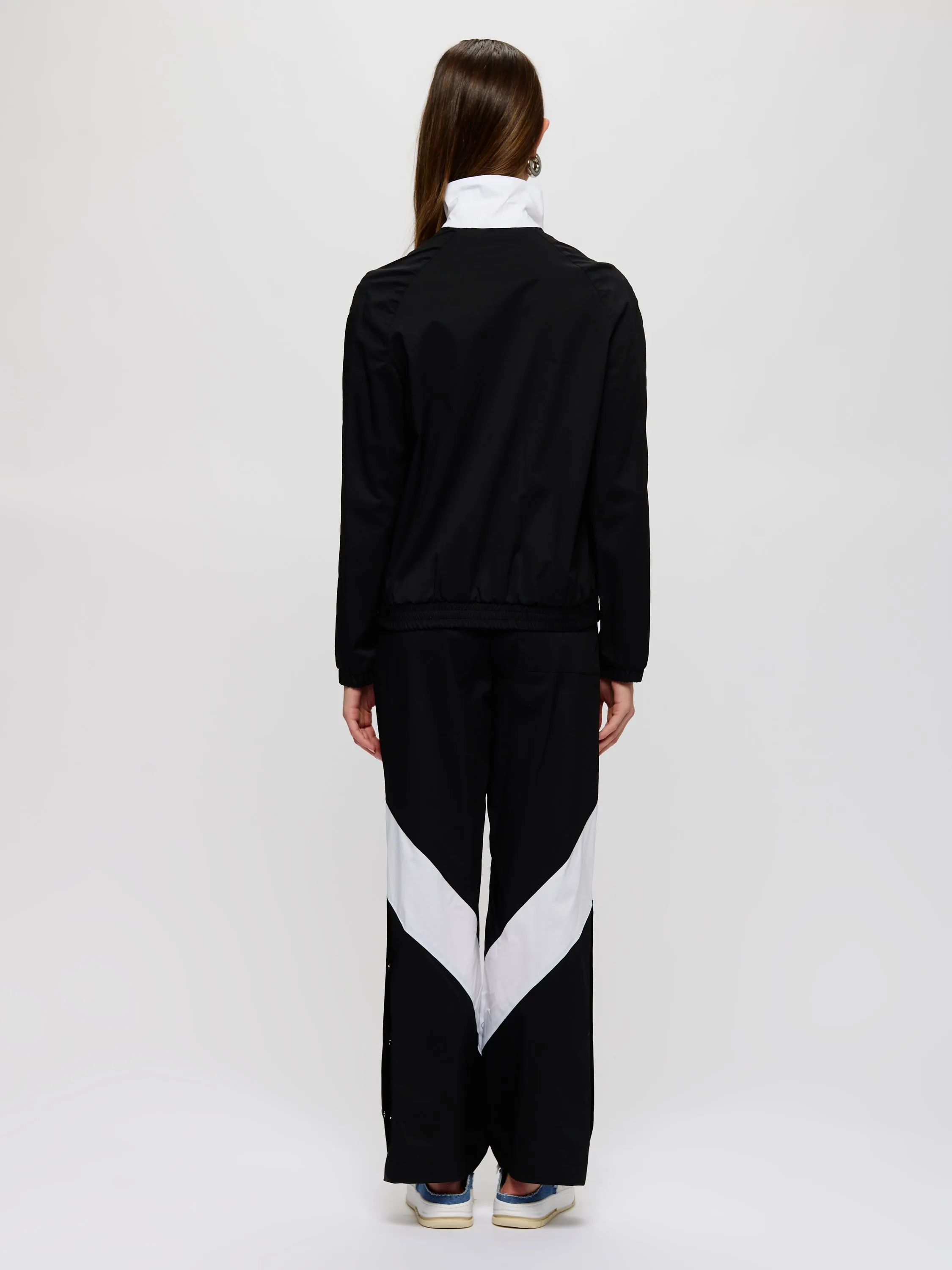 Belted Wide-Leg Track Pants