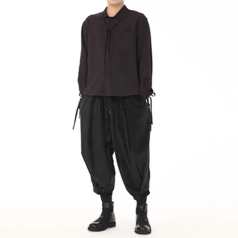 Black Velvet Loose Lounge Pants