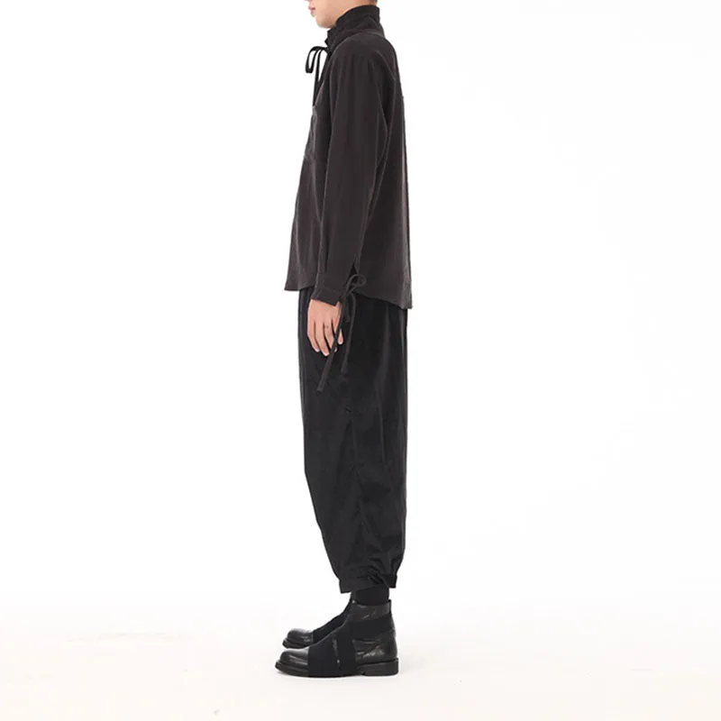 Black Velvet Loose Lounge Pants