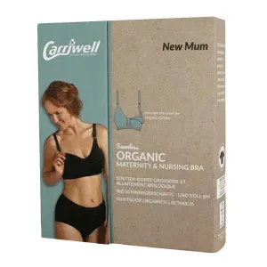 Carriwell Seamless Organic Maternity & Nursing Bra - Black