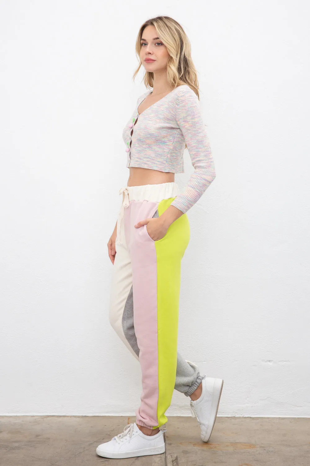 Color Clash Sweatpants