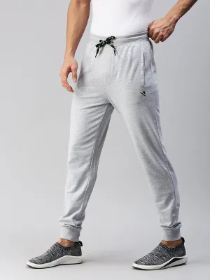 Combed Cotton Rich Grey Melange Jogger pants