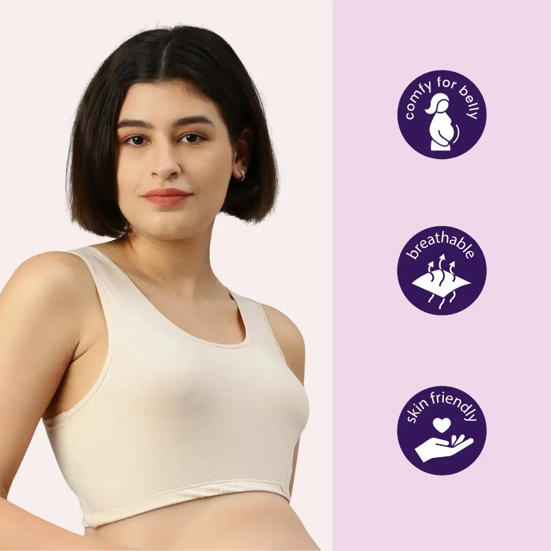 Cotton Maternity Bra | Soft Firm Elastic | No Metal Parts