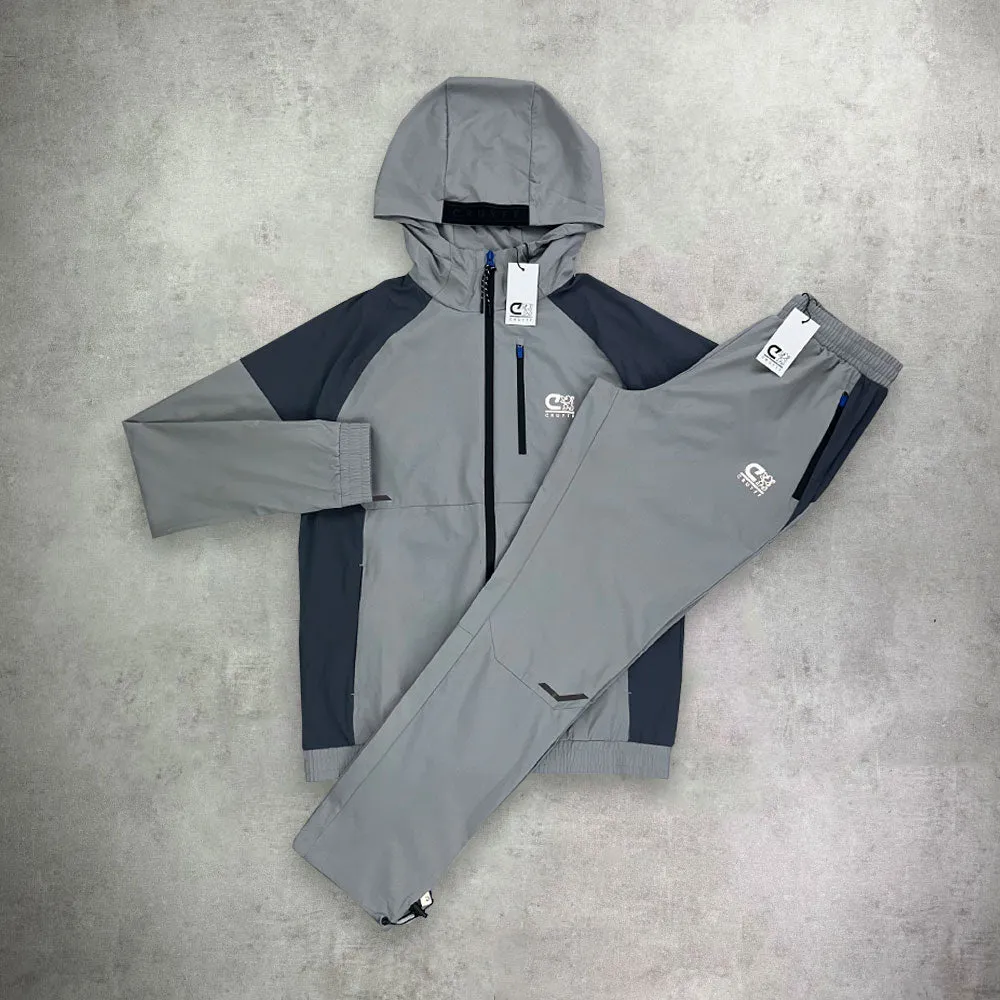 Cruyff Elite Tracksuit Set Navy Grey