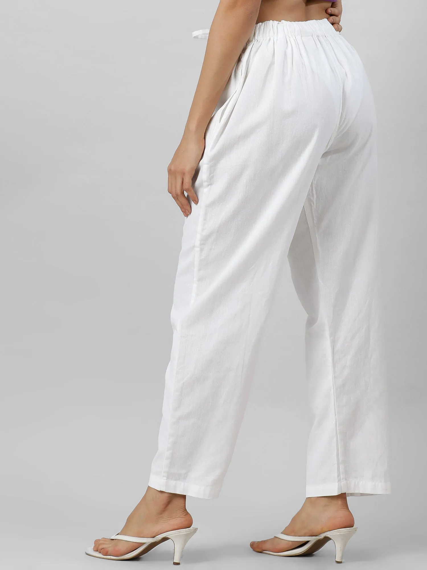 Easy Breezy White Holiday Pants