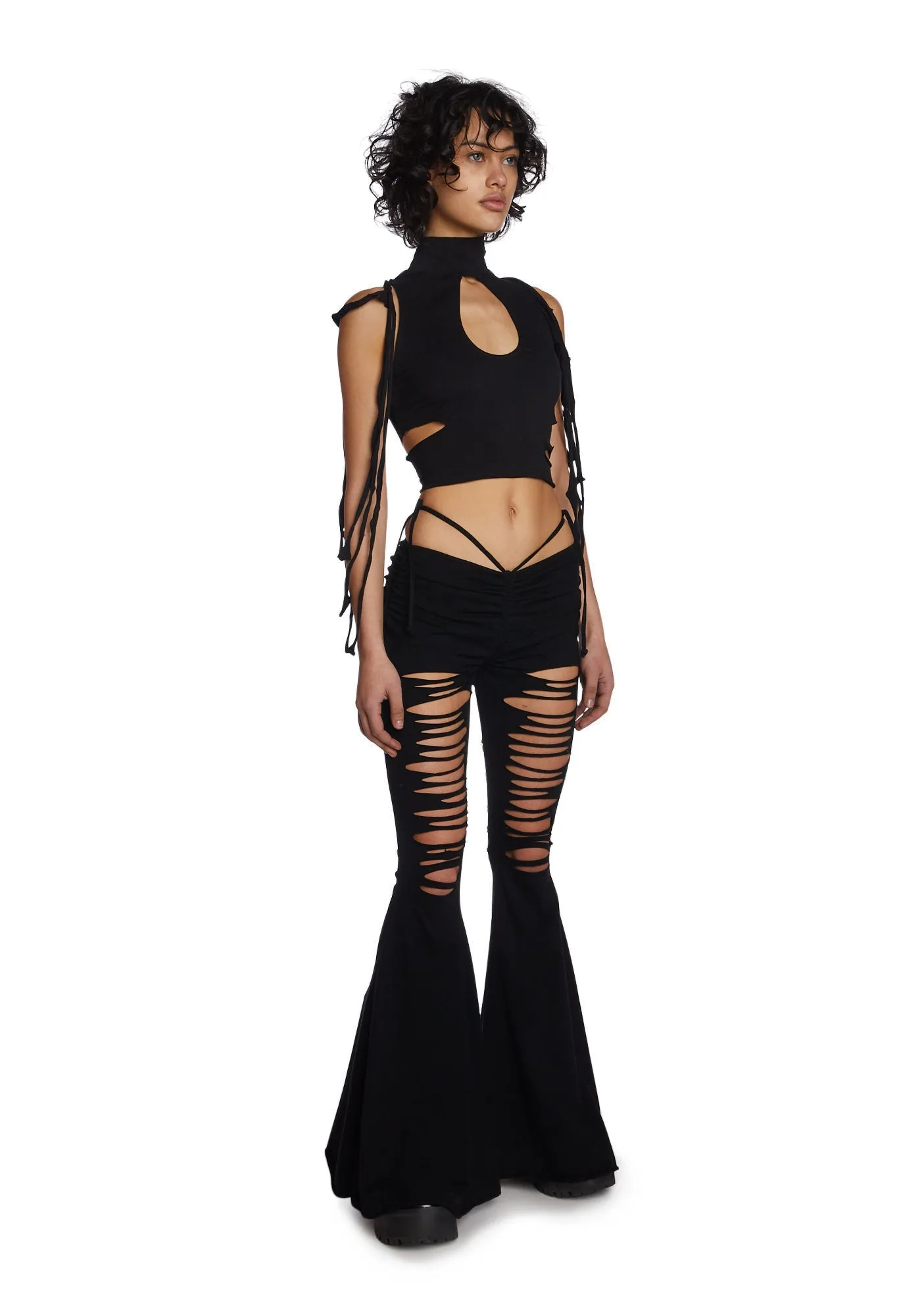 Echo V-Cut Cut-Out Bell Bottoms