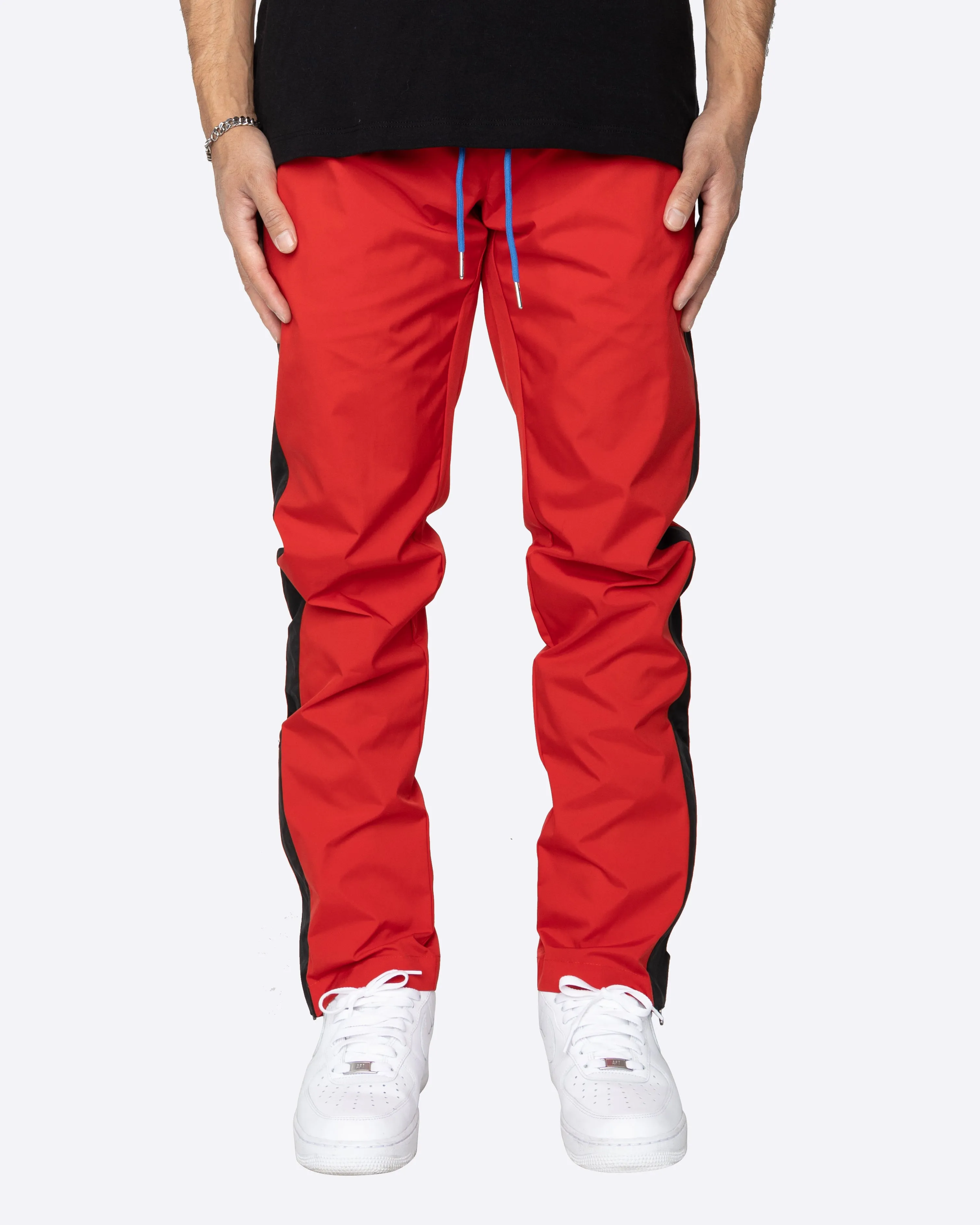 EPTM NYLON BASIC TRACK PANTS-RED/BLACK