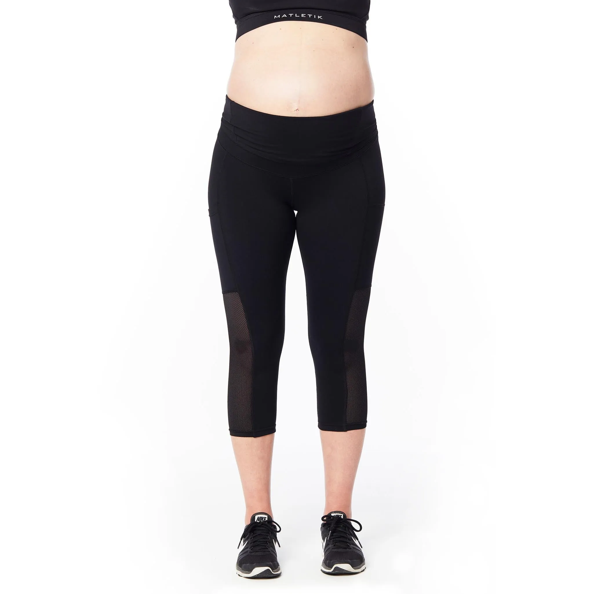 ESPRIT Capri legging with fold over panel and side pocket