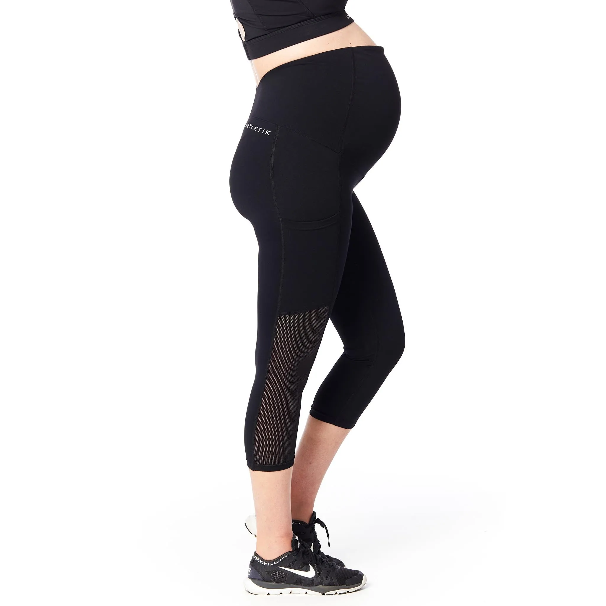 ESPRIT Capri legging with fold over panel and side pocket