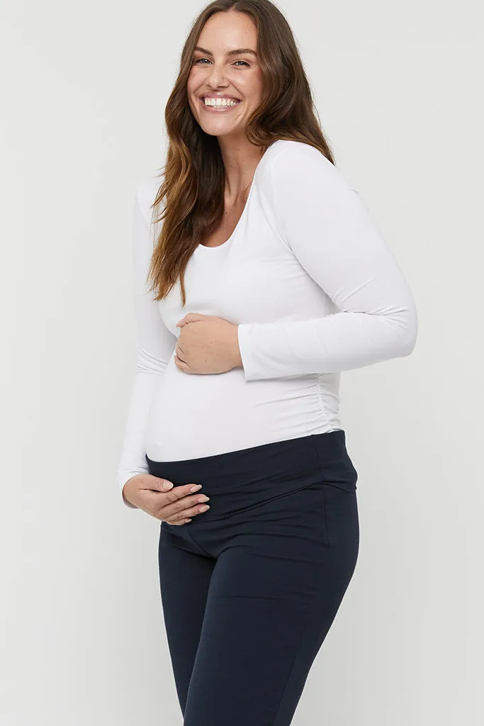 Essential Bamboo Maternity Pants - Dark Navy