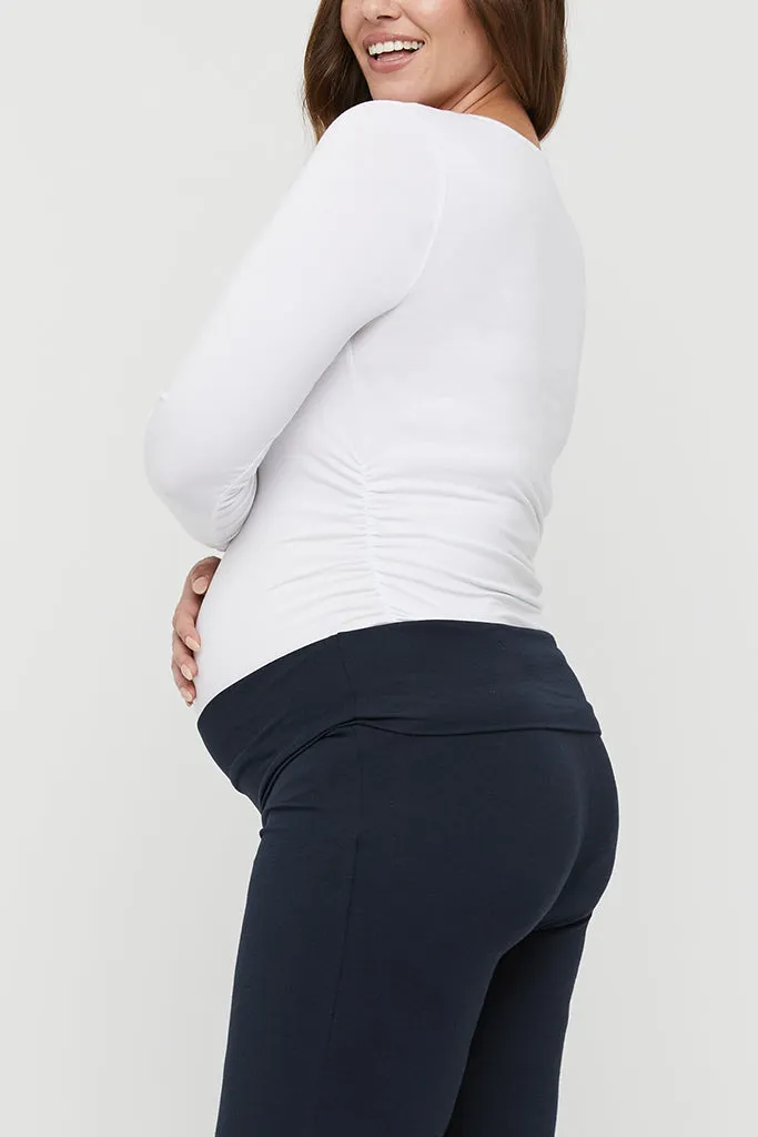 Essential Bamboo Maternity Pants - Dark Navy