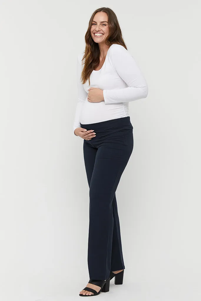 Essential Bamboo Maternity Pants - Dark Navy