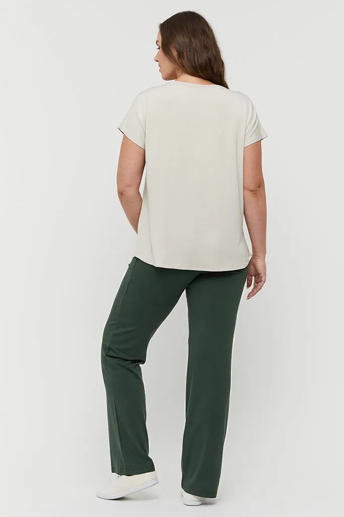 Essential Bamboo Maternity Pants - Forest