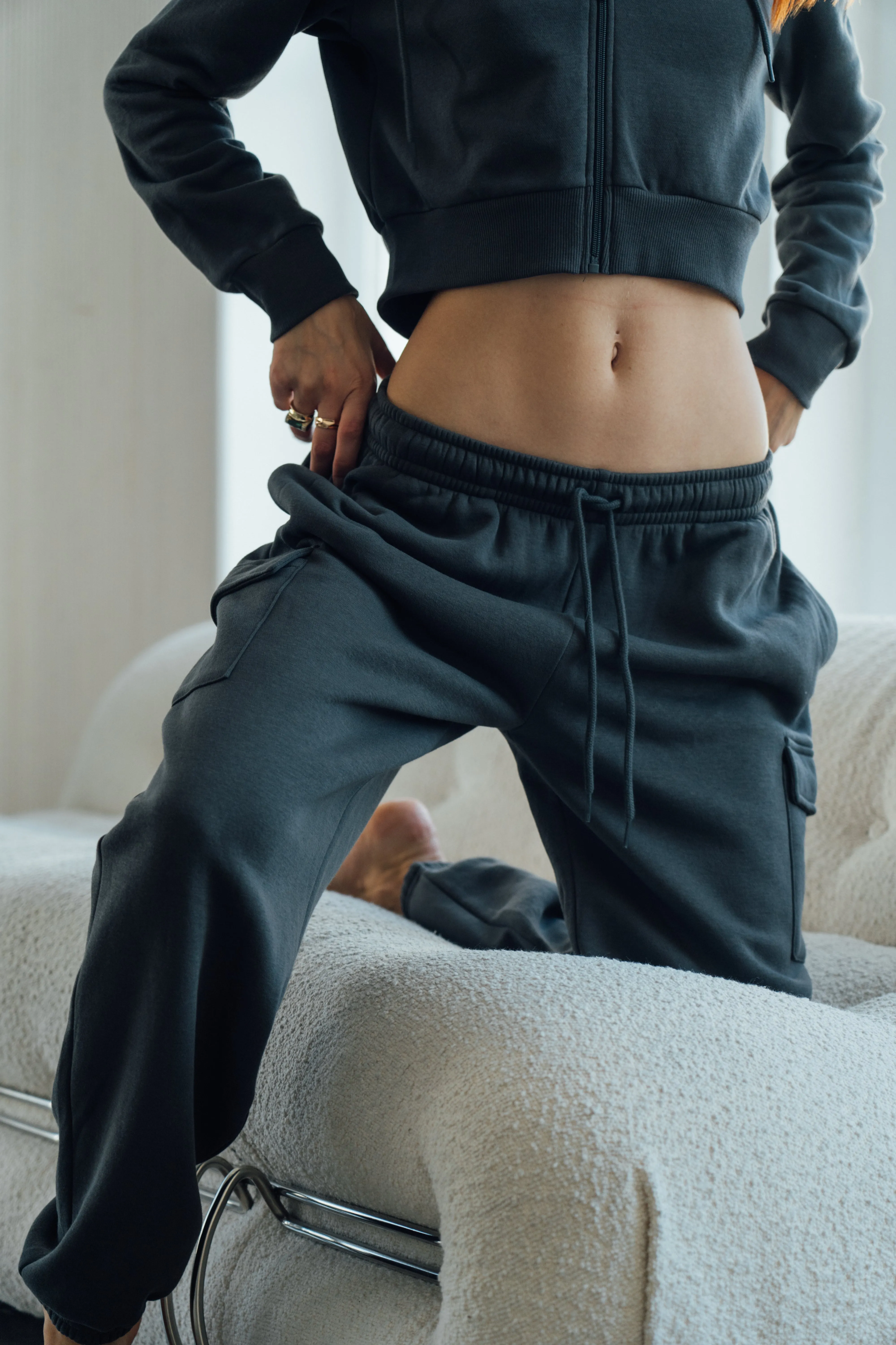 Everyday Cargo Sweatpants - Anthracite