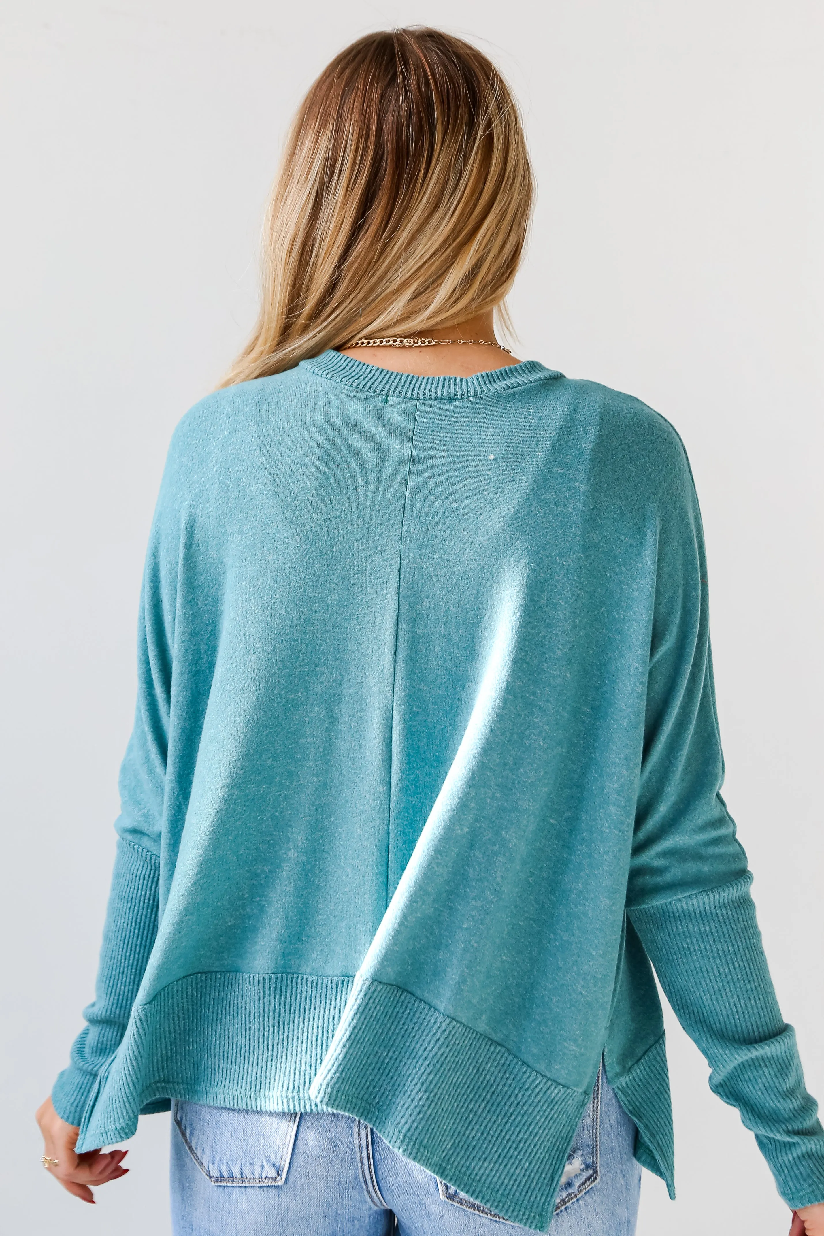 FINAL SALE - Olivia Brushed Knit Top - DU DEAL