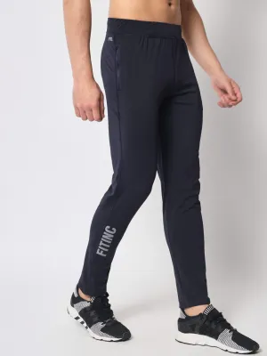 Fitinc Slimfit Navy Blue Trackpant for Gym & Yoga