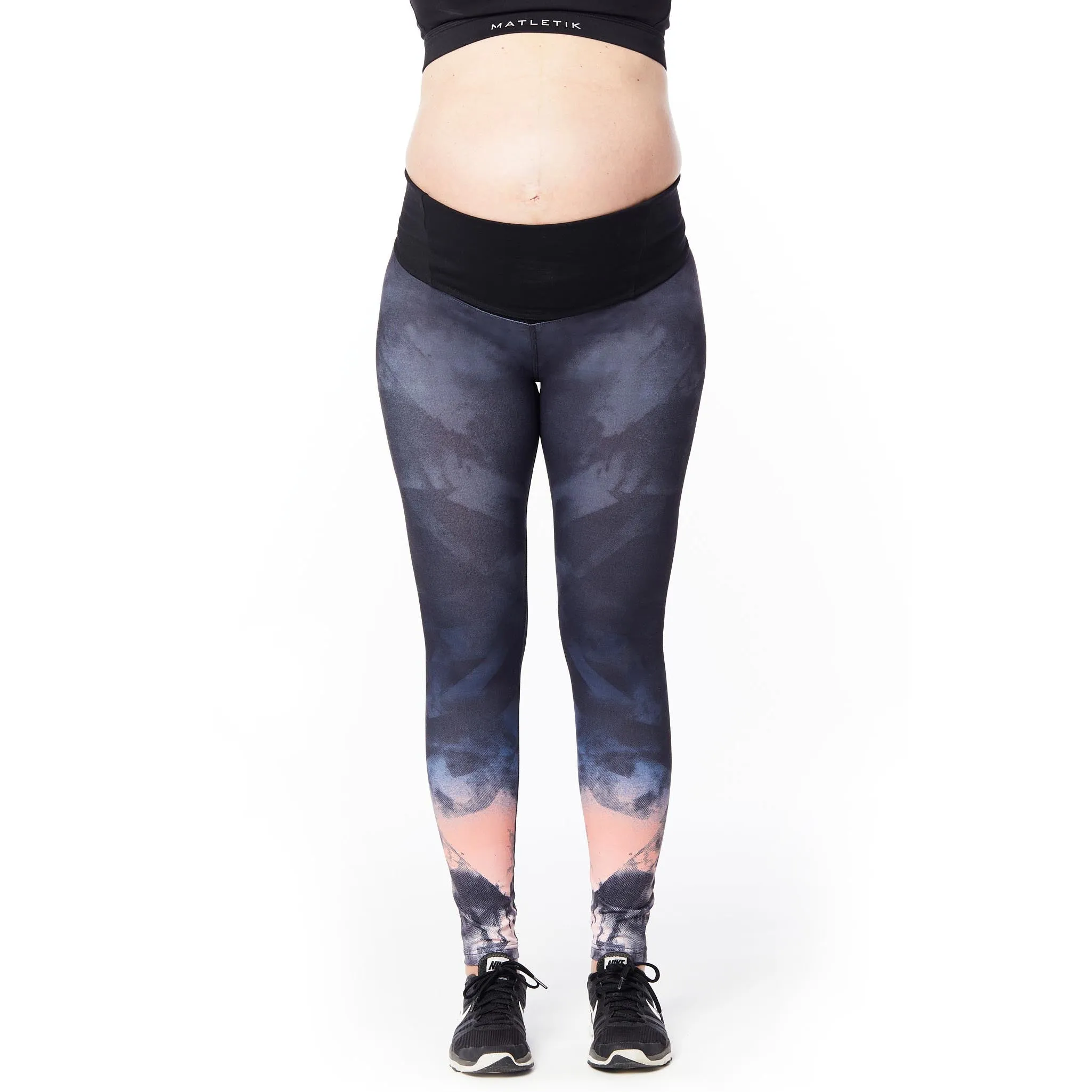 FORCE Full length leggings with fold over panel