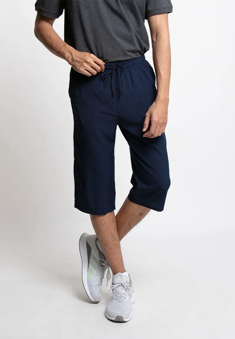 Forest Plus Size Stretchable Dri-Fit 3 Quarter Quick Dry Short Pants Men | Seluar Pendek Lelaki Seluar 3 Suku - PL65799