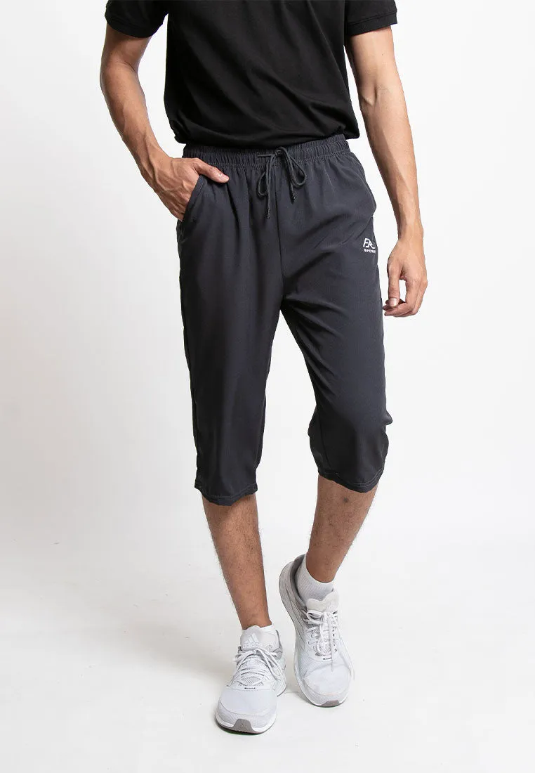 Forest Plus Size Stretchable Dri-Fit 3 Quarter Quick Dry Short Pants Men | Seluar Pendek Lelaki Seluar 3 Suku - PL65799