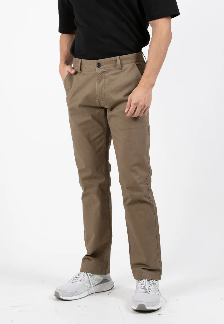 Forest Stretchable Chino Pants Trousers Straight Cut Pant Men Cotton Long Pants | Seluar Lelaki - 610217