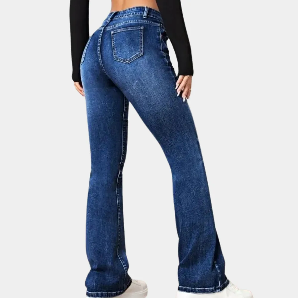 Gabina Jeans | Hoge taille bel-beneden jeans