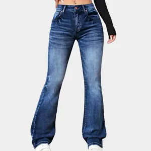 Gabina Jeans | Hoge taille bel-beneden jeans