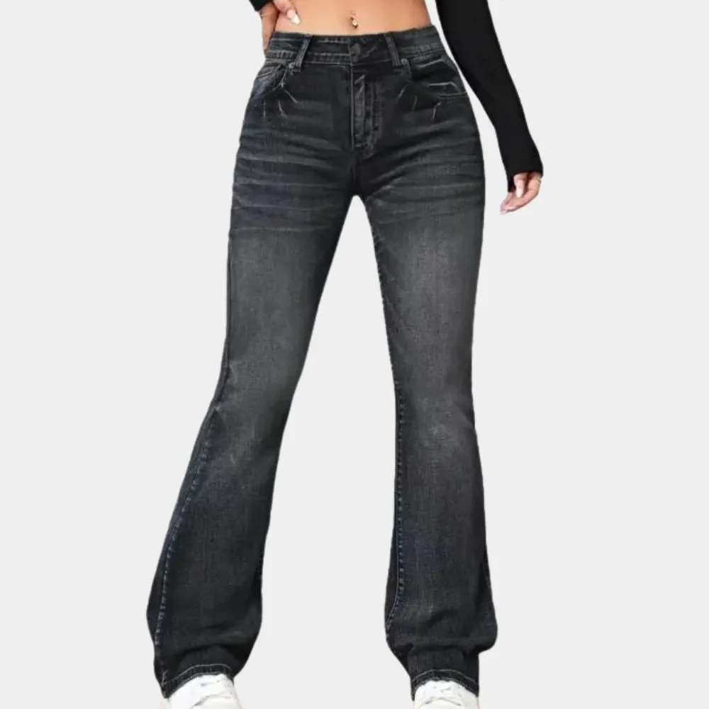 Gabina Jeans | Hoge taille bel-beneden jeans