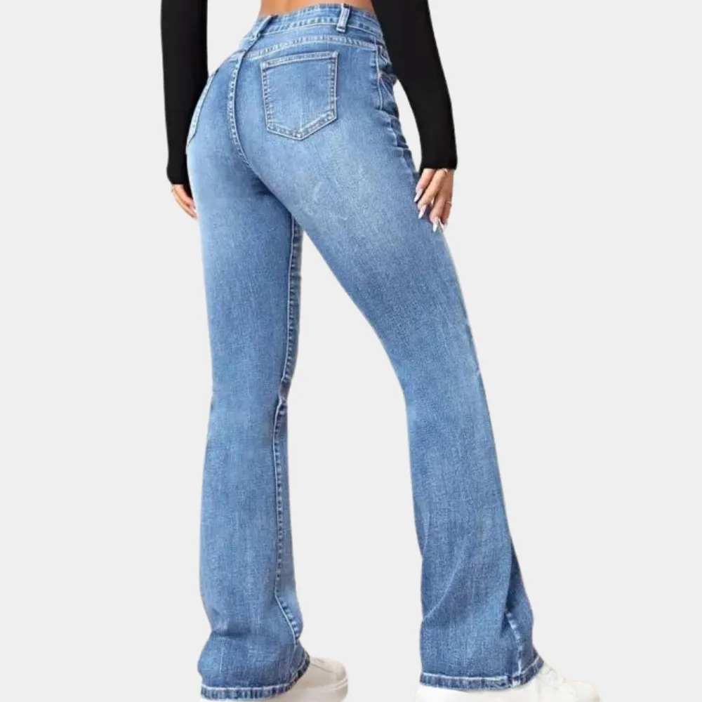 Gabina Jeans | Hoge taille bel-beneden jeans