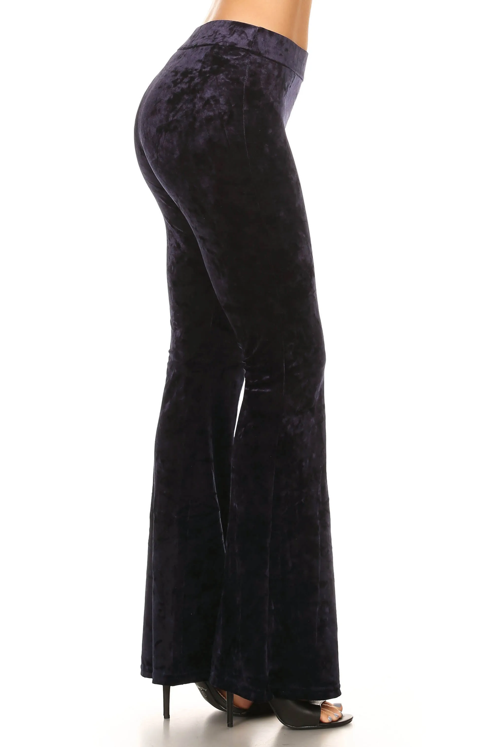 Glam's the Word Crushed Velvet Flared Pants