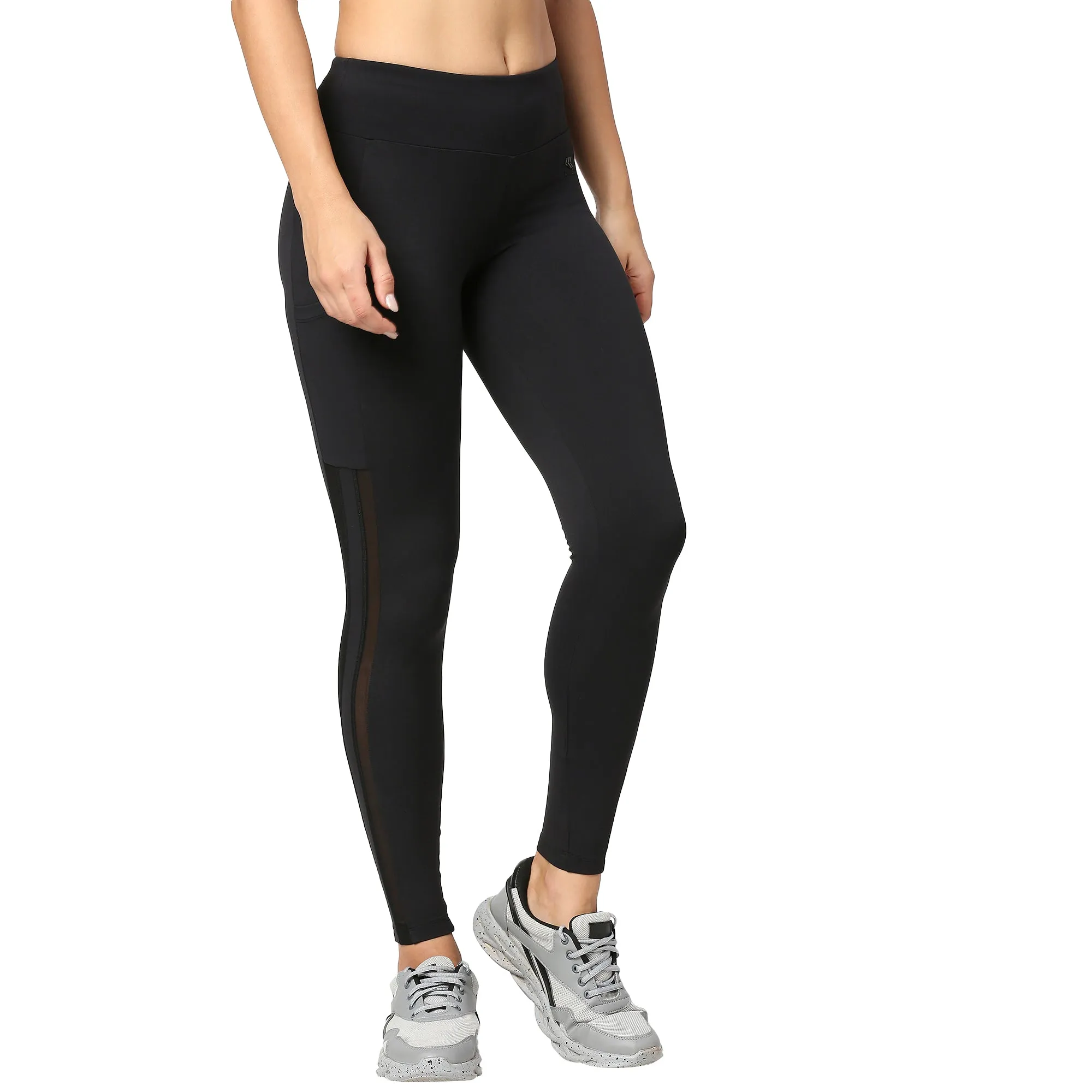 GO TRAIN ANKLE LENGTH MESH WORKOUT TIGHTS