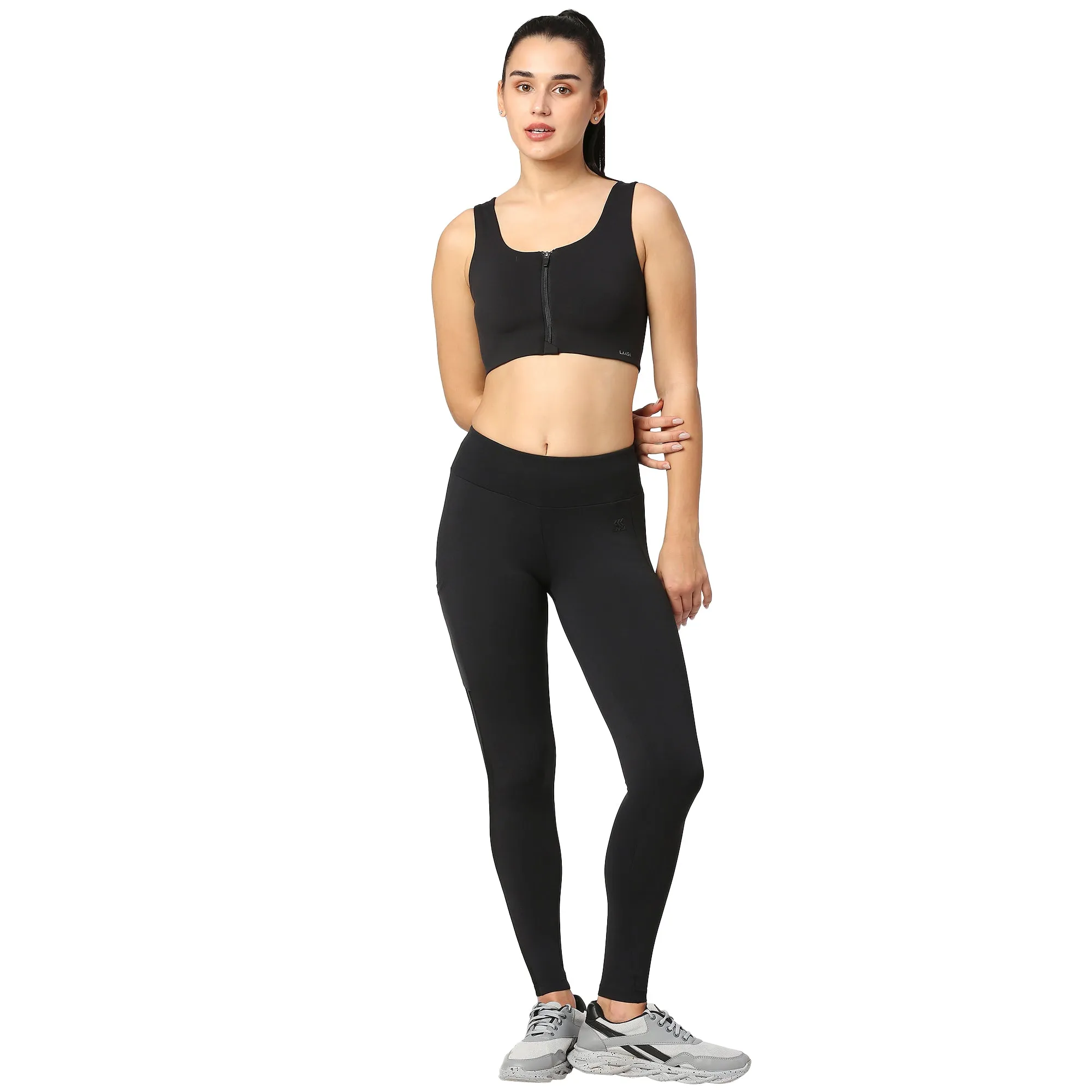 GO TRAIN ANKLE LENGTH MESH WORKOUT TIGHTS