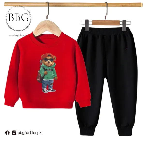 Green Bear Kids Sweatshirt & Pant