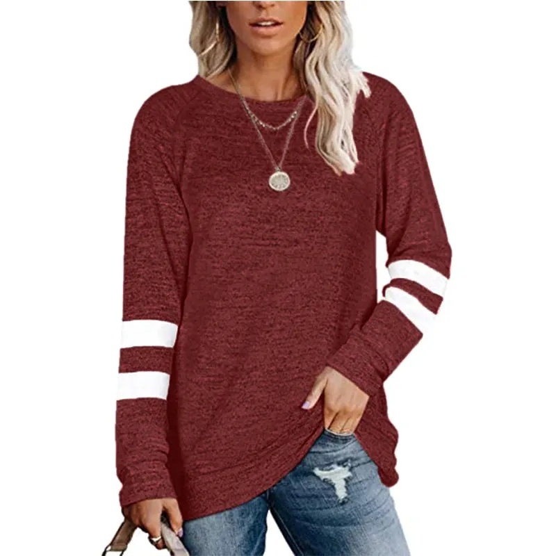 Haute Edition Women's Varsity Stripe Slouchy Tee